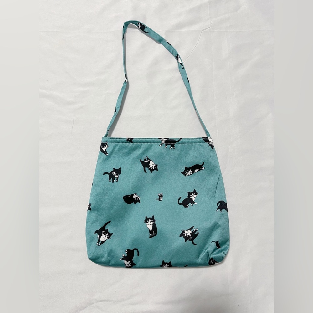 Cat Print Silk Mini Bag
